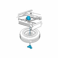 OEM Ford Spare Carrier Diagram - 1L5Z-1A480-AA