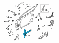 OEM 2022 Kia Sorento Checker Assembly-Front D Diagram - 76980R5000