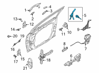 OEM 2021 Kia Sorento Key Sub Set-Door, LH Diagram - 81970R5A00