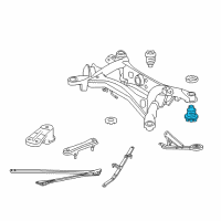 OEM Lexus Cushion, Rear Suspension Member Diagram - 52275-53041