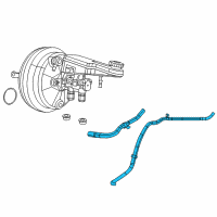 OEM 2008 Chrysler Sebring Hose-Brake Booster Vacuum Diagram - 5085680AF