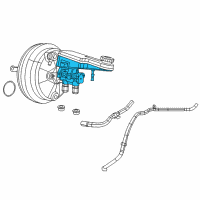 OEM Chrysler Sebring Brake Mastr Cylinder Diagram - 68004720AD