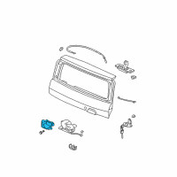 OEM Acura MDX Actuator Assembly, Tailgate Diagram - 74896-S05-003