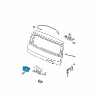 OEM 2003 Honda Pilot Actuator Assy., Tailgate Diagram - 74896-S05-003