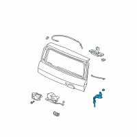 OEM 2005 Honda Element Cylinder, Tailgate Diagram - 74861-SCV-A01