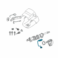 OEM 2014 Lexus IS250 Sensor, Steering Diagram - 89245-52030