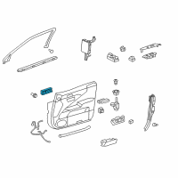 OEM 2016 Lexus LS600h Switch, Seat Memory Diagram - 84927-50140