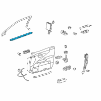 OEM 2014 Lexus LS600h WEATHERSTRIP, Front Door Diagram - 68171-50030