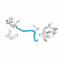 OEM 2012 Nissan Leaf Hose Diagram - 46227-3NA0A