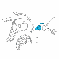 OEM 2010 Acura ZDX Adapter Assembly, Fuel Filler Diagram - 74480-SZN-A01