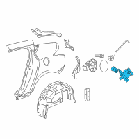 OEM Acura Actuator Assembly, Fuel Lid Diagram - 74700-SZN-A01
