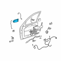 OEM Chevrolet Uplander Handle, Outside Diagram - 10322201