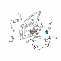 OEM 1999 Pontiac Montana Lock Diagram - 16637786