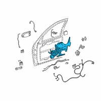 OEM 2001 Pontiac Montana Lock Module Diagram - 16639553