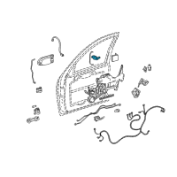 OEM 2008 Chevrolet Uplander Lock Cylinder Diagram - 15821966