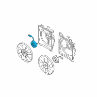 OEM 2011 Kia Rio5 Motor-Radiator Cooling Diagram - 253861G200