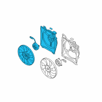 OEM Kia Rio5 Fan & Motor Assembly Diagram - 977301G000