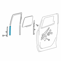 OEM 2011 Toyota Tundra Glass Run Diagram - 68192-0C010