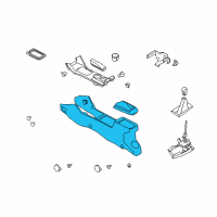 OEM 2011 Ford Focus Center Console Diagram - 8S4Z-54045A36-BD