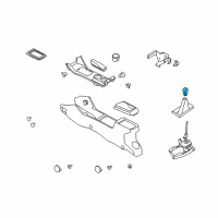 OEM 2010 Ford Focus Shift Knob Diagram - 5R3Z-7213-AA