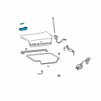 OEM Kia Sedona Lamp Assembly-Luggage Compartment Diagram - 9262033000