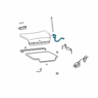 OEM Hyundai XG350 Hinge Assembly-Trunk Lid, RH Diagram - 79220-39500