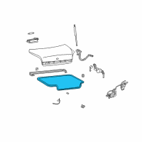 OEM 2002 Hyundai XG350 Weatherstrip-Trunk Lid Opening Diagram - 87321-39100