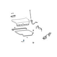 OEM Hyundai XG350 Switch Assembly-Luggage Compartment Lamp Diagram - 93230-2D000