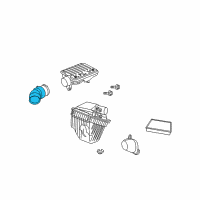 OEM Jeep Liberty Air Cleaner Hose Diagram - 4880268AA