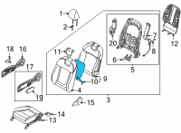 OEM Hyundai Santa Cruz HEATER-FRONT SEAT BACK Diagram - 88370-CW010