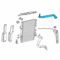 OEM 2014 Jeep Wrangler Hose-Radiator Inlet Diagram - 55111394AC