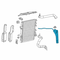 OEM 2018 Jeep Wrangler JK Bottle-COOLANT Recovery Diagram - 68091500AE