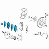 OEM 2018 Honda Accord Pad Set, Front Diagram - 45022-TVC-A51