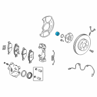 OEM 2022 Honda Accord BEARING, FR- HUB Diagram - 44300-TYF-E01