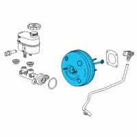 OEM 2014 GMC Sierra 1500 Brake Booster Diagram - 23135220