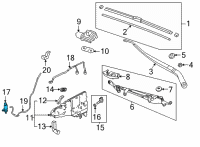 OEM 2022 Acura MDX MOTOR WASHER Diagram - 76806-TYA-A02