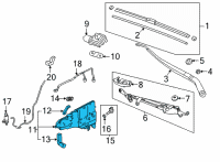 OEM 2022 Acura MDX Tank Assembly (4.0L) Diagram - 76841-TYA-A01