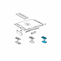 OEM Toyota Corolla Cargo Lamp Diagram - 81240-02060