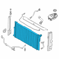 OEM 2014 BMW ActiveHybrid 3 Radiator Diagram - 17-11-8-672-105