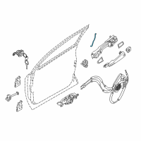 OEM 2018 Nissan Rogue Rod-Key Lock, LH Diagram - 80515-4BA0A