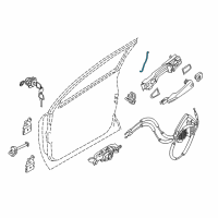 OEM Nissan Rogue Rod-Key Lock, LH Diagram - 80515-4BA0A