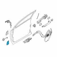 OEM 2012 Nissan Maxima Hinge Assy-Front Door Diagram - 80401-JN00A