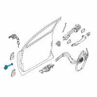 OEM 2017 Nissan Rogue Link-Door Stopper Diagram - 80430-4CL0A