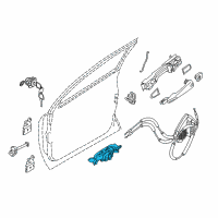 OEM 2017 Nissan Rogue Handle-Dr Ins L Diagram - 80671-7FL0B