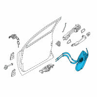 OEM Nissan Front Left Door Lock Actuator Diagram - 80501-4BA0B