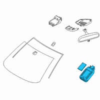 OEM Toyota Yaris Rain Sensor Diagram - 89941-WB004