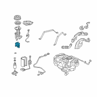 OEM 2004 Acura TSX Regulator Assembly Diagram - 16015-SDA-A00