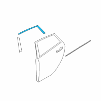OEM 2012 Ford Fiesta Upper Molding Diagram - FE8Z-5420550-A