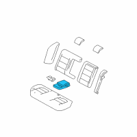 OEM 2006 Ford Five Hundred Armrest Assembly Diagram - 5G1Z-5467112-AAA