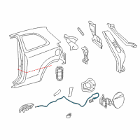 OEM 2015 Toyota Yaris Release Cable Diagram - 77035-0D252